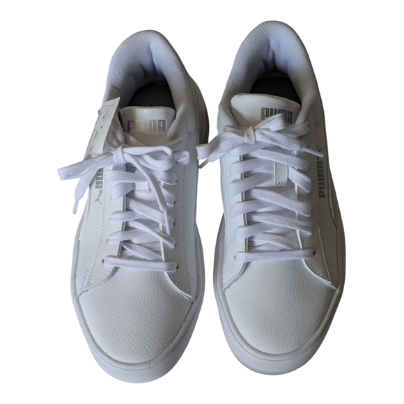 Puma Men's White Sneakers. UK-6, EUR-39, US/CAN- 8.5. New - Picture 3 of 9